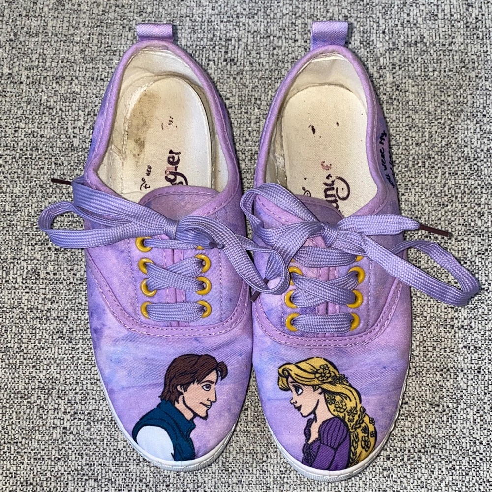Disney Tangled Rapunzel & Flynn Rider Lace-Up Sneakers